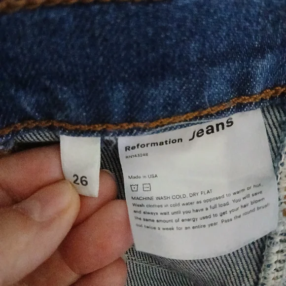 Reformation Jeans Size 26 No Pockets - Picture 11 of 14